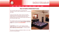 Desktop Screenshot of buildawaterbed.com