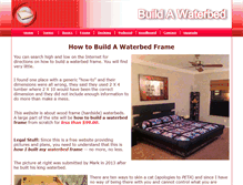 Tablet Screenshot of buildawaterbed.com